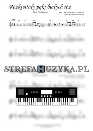 Rozkwitały pąki białych róż nuty pdf