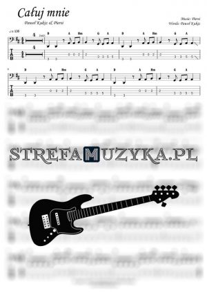 Całuj mnie - Paweł Kukiz & Piersi - Gitara basowa bass tab