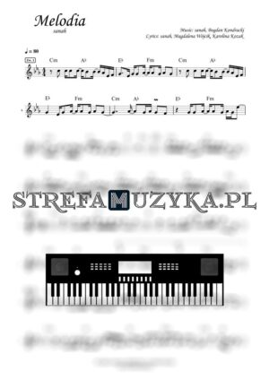 Melodia - sanah - Nuty na keyboard - StrefaMuzyka.pl